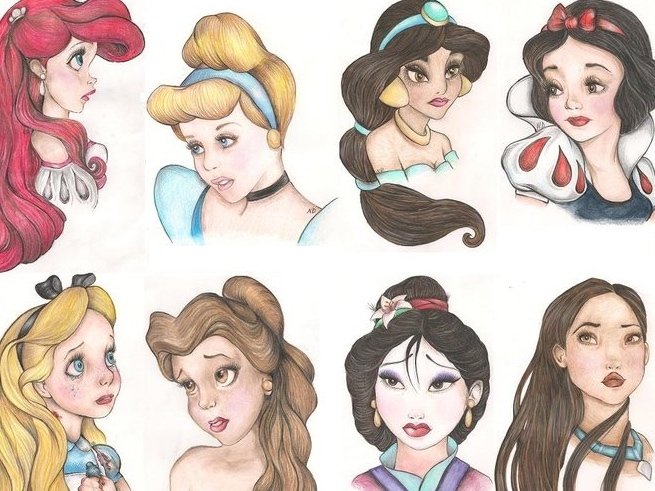 8 шагов, как нарисовать принцессу