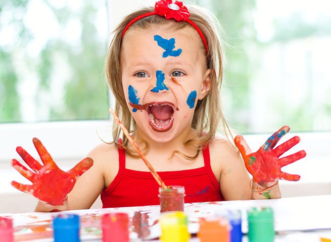 5 полезных игр с красками