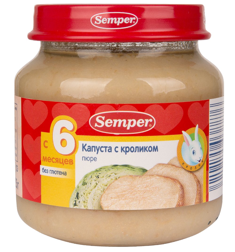 Пюре Semper кролик