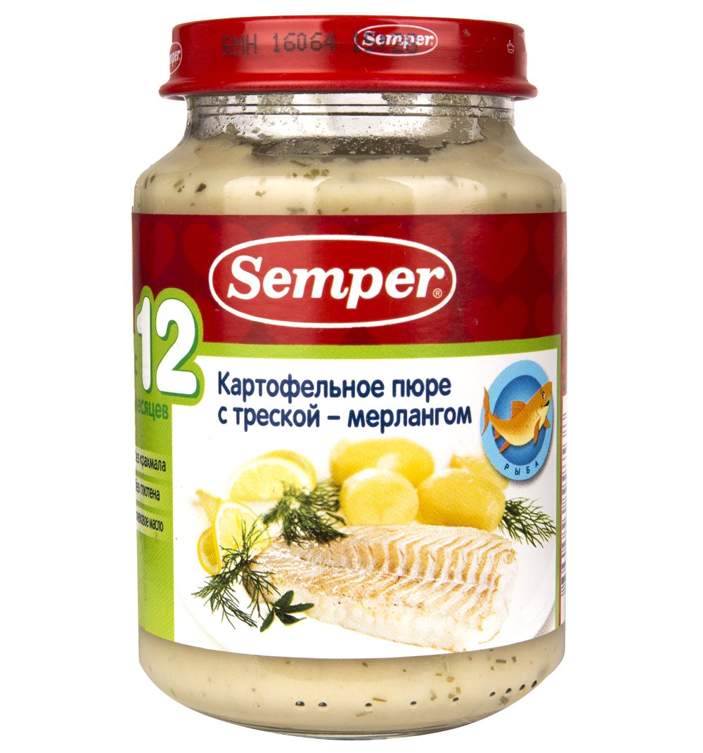 Semper картофельное пюре с семгой в сливочном соусе