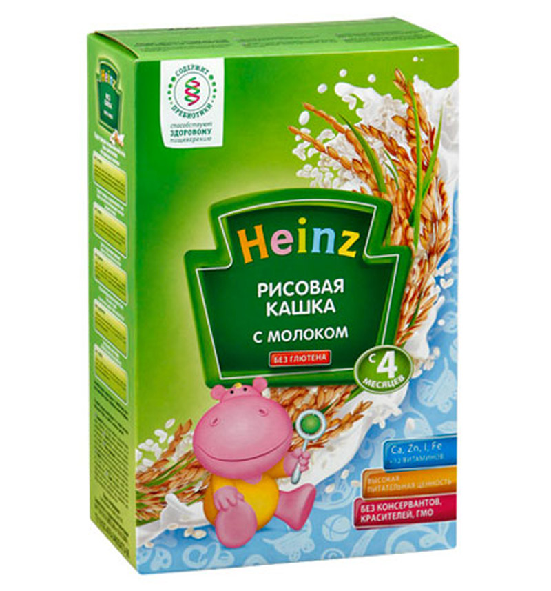 Heinz каша рисовая с 5 месяцев